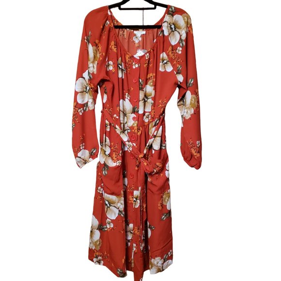 ODDY Dresses & Skirts - ODDY Floral Kimono Style Dress NWT 2XL